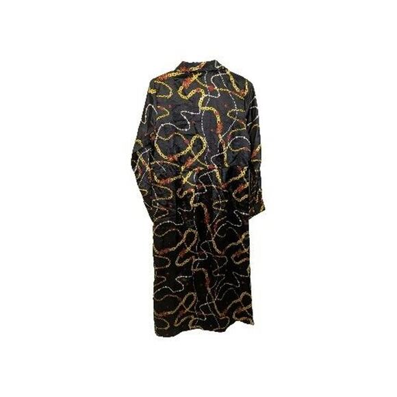 Bob Mackie Vintage Women's Dress Size M Black Long Sleeve Jewelry Design - Picture 2 of 6